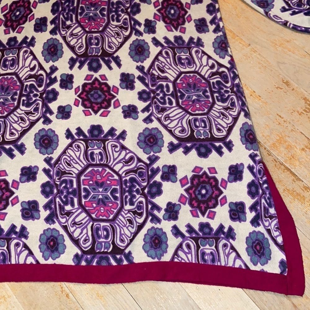 FREE PEOPLE Cashmere Wool Blend Tribal Print Tunic Sweater - Picture 10 of 13